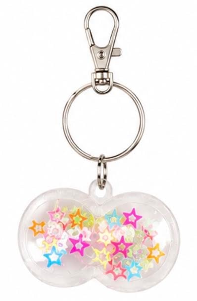 Rainbow Star Confetti Keychain