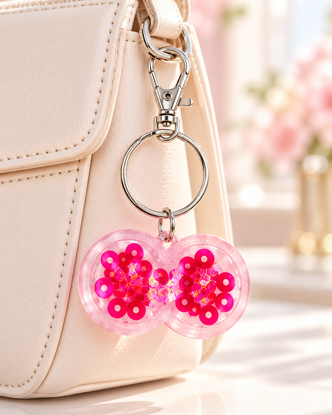 Red Rose Mix Keychain lifestyle